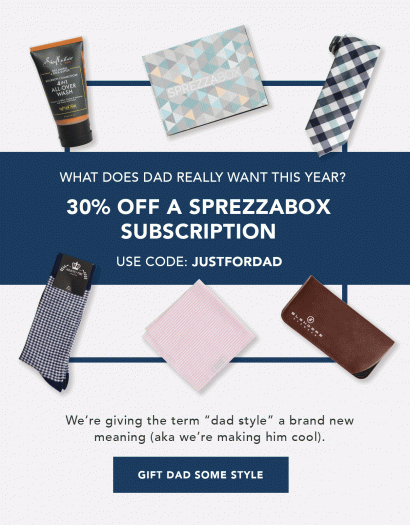 Read more about the article SprezzaBox Father’s Day Sale – Save 30%!