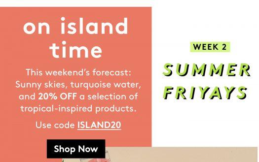 Birchbox – Save 20% On Island Time Collection!