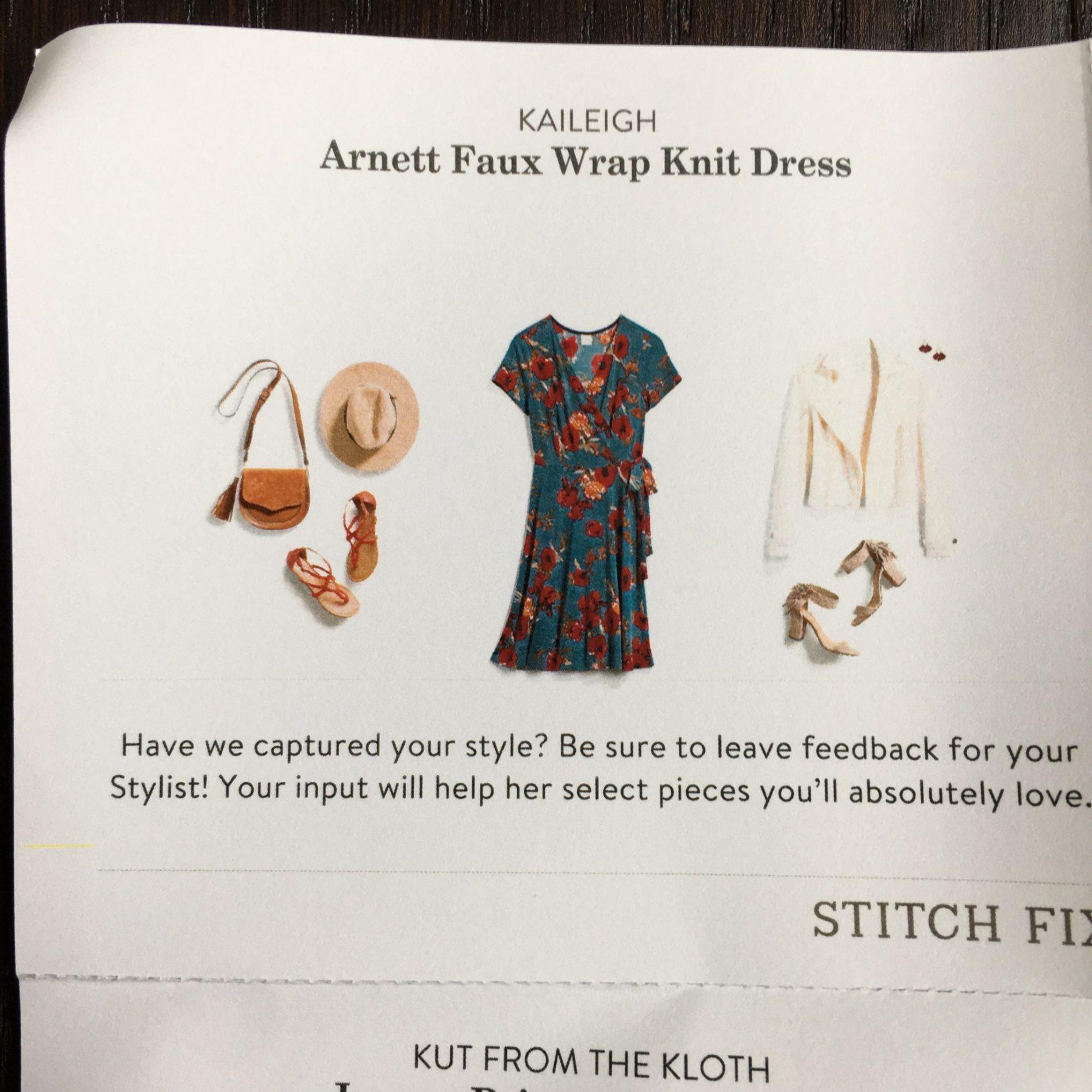 kaileigh faux wrap knit dress