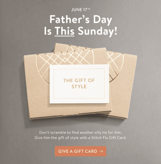 Stitch Fix Father's Day Gift Cards!