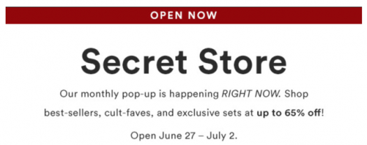 Read more about the article Julep Secret Store Now Open – July 2018
