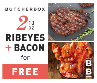 Butcherbox Get 2 Free Ribeyes and Bacon!