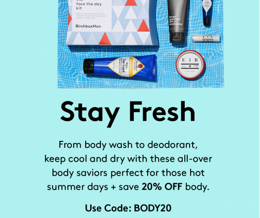 Read more about the article Birchbox Man Coupon: 20% Off the Summer Edit