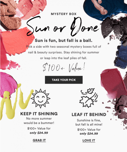 Julep Sun or Done Mystery Boxes - On Sale Now!