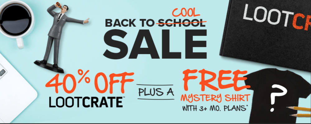 Read more about the article Loot Crate Back To School Sale – Save 40% Off + Free T-Shirt!