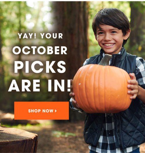 October 2018 FabKids Selection Time + New Subscriber Offer