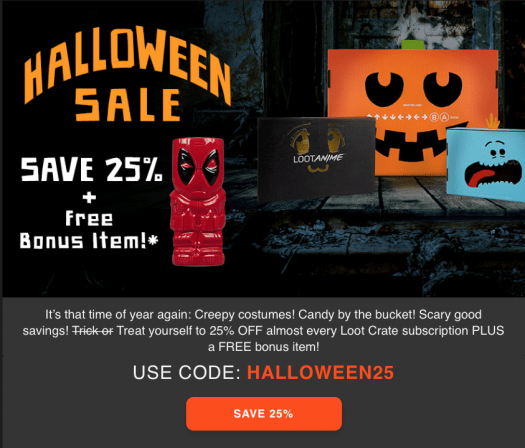 Loot Crate Sale - Save 25% + Free Bonus Item!