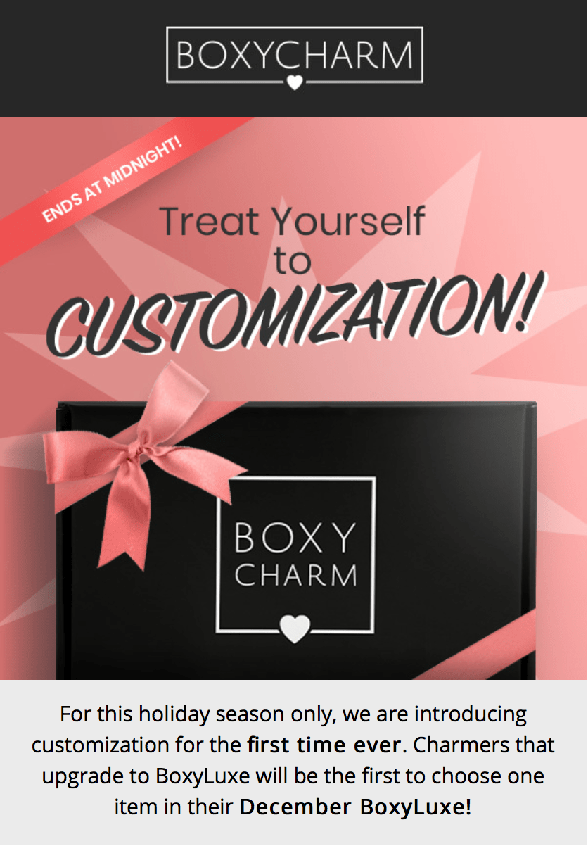 Read more about the article BOXYCHARM BoxyLuxe – Last Chance to Customize December Box!