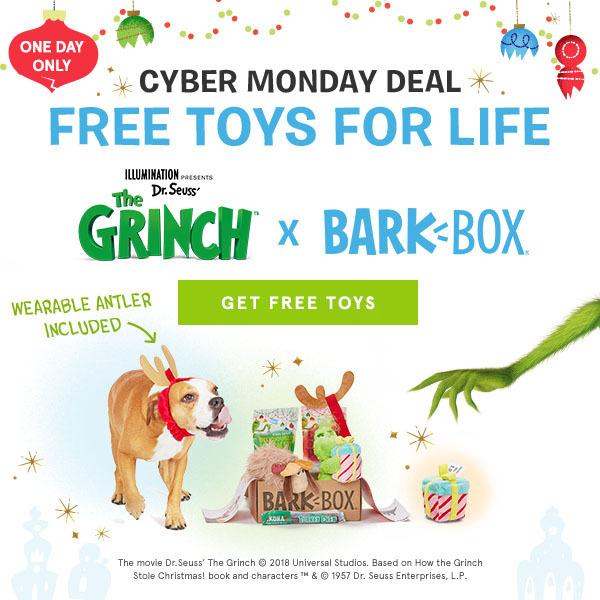 Read more about the article Barkbox Cyber Monday Deal – Free Extra Toy Per Month for LIFE!