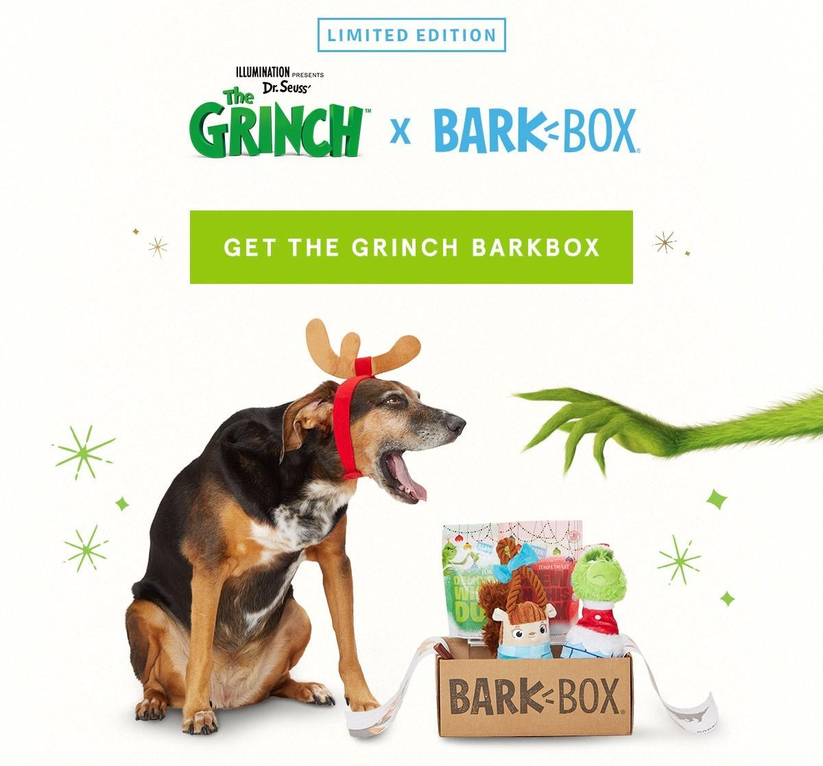 Limited Edition Grinch BarkBox – On Sale Now!