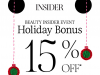 LAST DAY! Sephora Beauty Insider Event – 15% Off Everything (20% Off for VIB & Rouge Members)