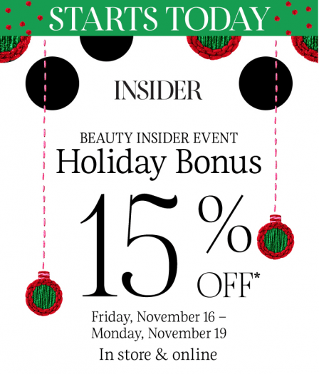 Sephora Beauty Insider Event – 15% Off Everything (20% Off for VIB & Rouge Members)