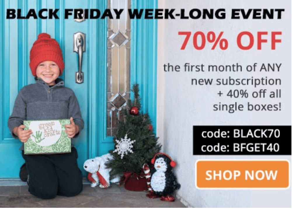 Read more about the article LAST CHANCE: Green Kid Crafts Black Friday Sale – Save 70% Off!