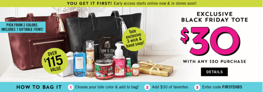 Bath & Body Works Black Friday 2018 Tote - On Sale Now!
