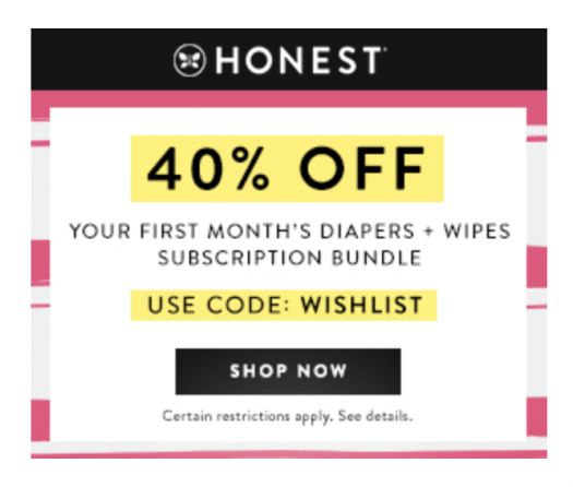 Read more about the article Honest Company Black Friday Sale – 40% Off New Diaper Bundles