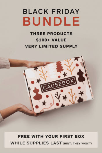 CAUSEBOX Black Friday Sale – Free $100+ Bundle with Subscriptions