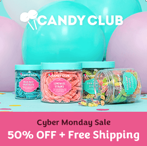 Candy Club Cyber Monday Sale – Save 50% Off Your First Box + Free Shipping!