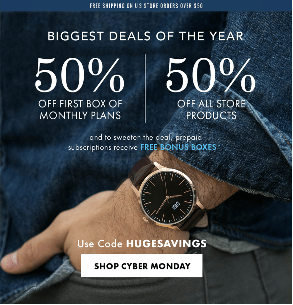Read more about the article LAST DAY!: SprezzaBox Cyber Monday Sale – Save 50%!