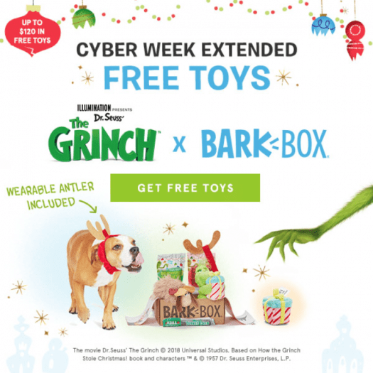 Barkbox Cyber Week Deal – Free Extra Toy Per Month