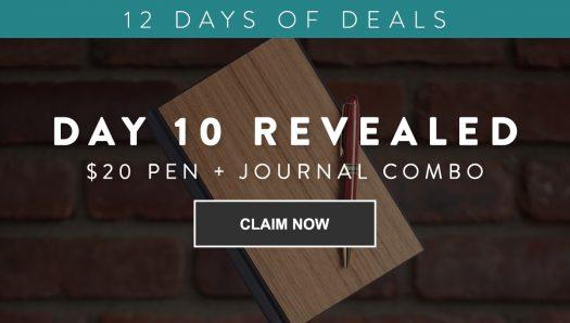 Gentleman’s Box 12 Days of Deals – Day 10: $20 Pen + Journal Combo