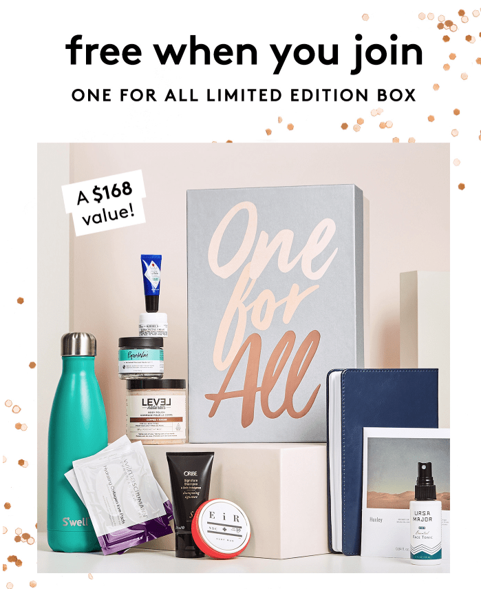 Read more about the article Birchbox – Free Limited Edition One For All Box with Annual Subscription!