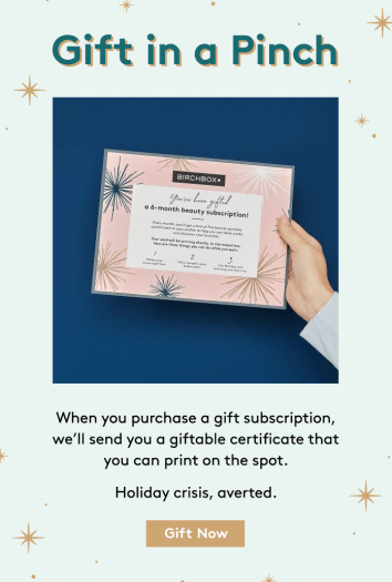 Birchbox 20% off Gift Subscriptions!!
