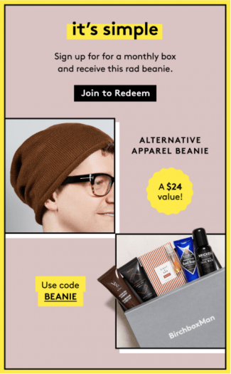 Read more about the article Birchbox Man Coupon: FREE Alternative Apparel Beanie with New Subscription!