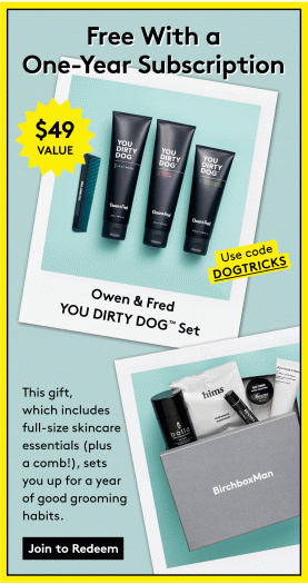 Birchbox Man Coupon: FREE Grooming Trio with 12-Month Subscription!