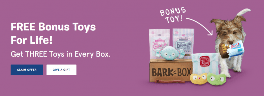 Barkbox Free Extra Toy Per Month for LIFE!