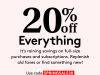 Birchbox 20% off Everything (Including) Subscriptions!!