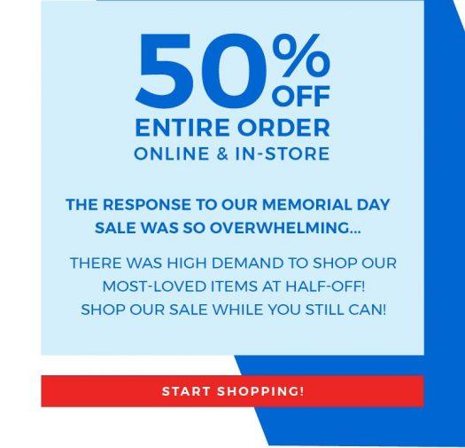 EXTENDED! Fabletics Memorial Day Sale – Save 50% Off!