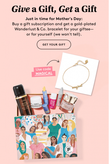 Read more about the article Birchbox Coupon – Free Wanderlust + Co Magical Bracelet with Gift Subscriptions