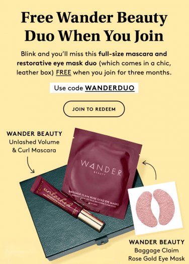 Read more about the article Birchbox Coupon – FREE Wander Beauty Duo with New Subscriptions