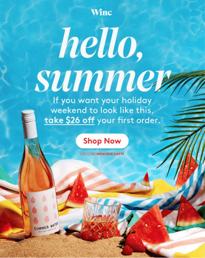 Winc Memorial Day Sale – $26 Off First Month!