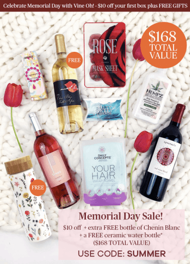 Read more about the article Vine Oh! Box Memorial Day Sale – $10 Off + 2 Free Gifts!