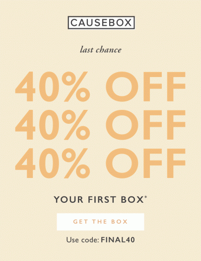 Read more about the article CAUSEBOX Summer 2019 Box – Last Call + 40% Off