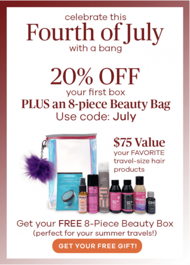 Read more about the article Vine Oh! Box 4th of July Sale – 20% Off + Free 8-Piece Beauty Bag!