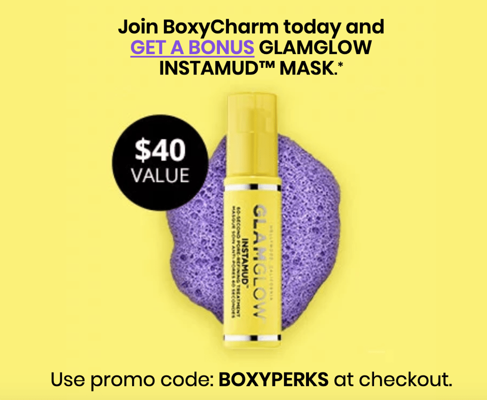 Read more about the article LAST DAY: BOXYCHARM Coupon Code – Free GLAMGLOW Instamud Mask