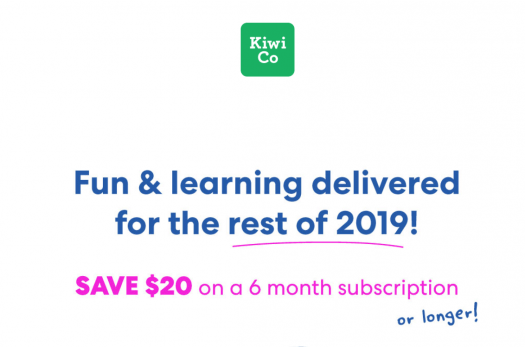 $20 Off New 6 and 12-Month KiwiCo Subscriptions!