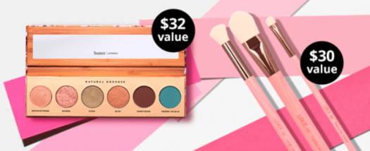 BOXYCHARM Coupon Code – Free Butter London Palette & FREE Luxie Brush Set