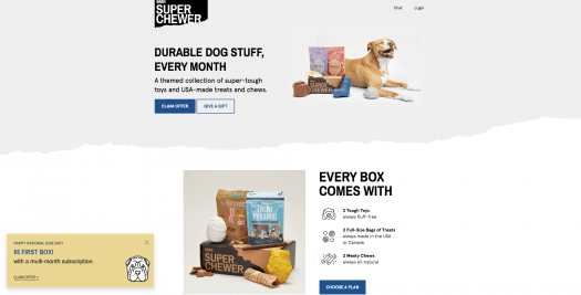 BarkBox Super Chewer Coupon Code - First Box for $5