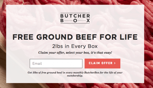 Butcher Box – FREE Ground Beef for Life!!