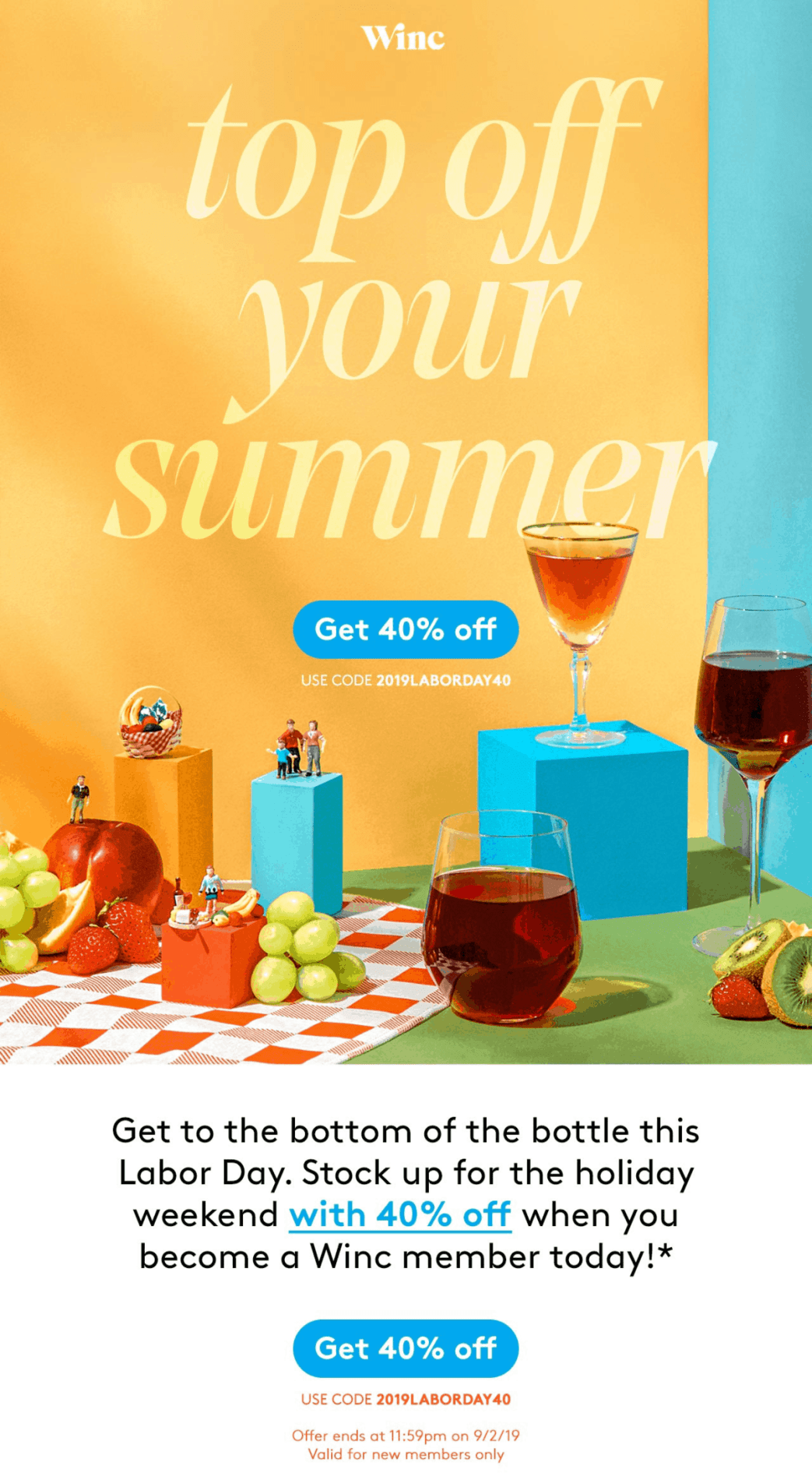 Winc Labor Day Sale – Save 40% Off First Month!