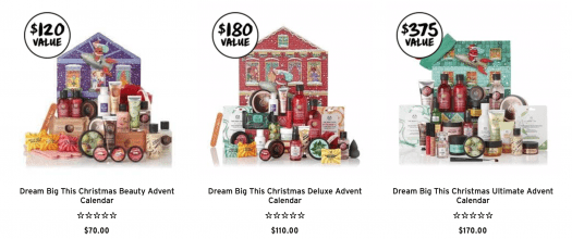 The Body Shop 2019 Advent Calendars - On Sale Now