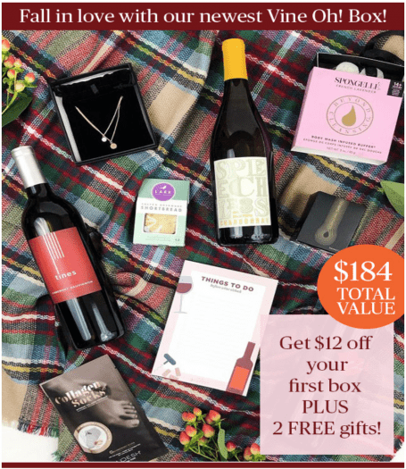 Vine Oh! Box Sale – $12 Off + Free Gifts