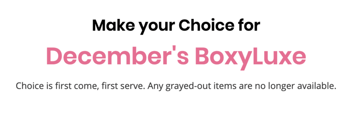 Read more about the article BOXYCHARM BOXYLUXE December 2019 Selection Time!