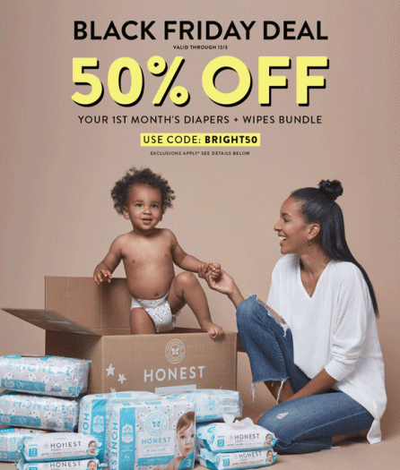 Honest Company Black Friday Sale - 50% Off New Diaper Bundles