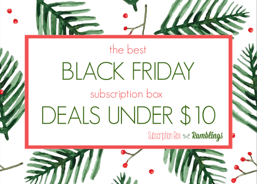 The Best Black Friday Subscription Box Deals < $10!