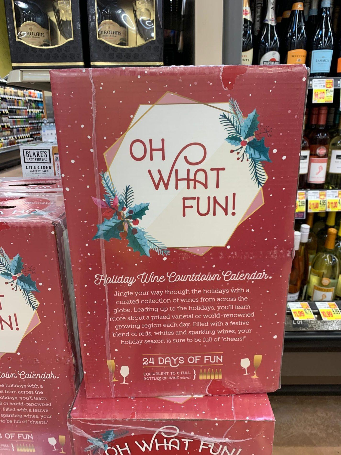Kroger What Fun! Holiday Wine Countdown (Advent) Calendar In Stores