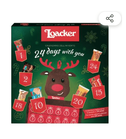 Loacker 24 day Reindeer Advent Calendar